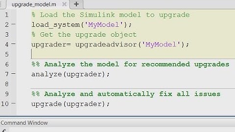 Upgrade Advisor API - MATLAB and Simulink