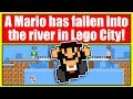 A MARIO has fallen into the river in LEGO City - Mario Multiverse (closed beta levels)