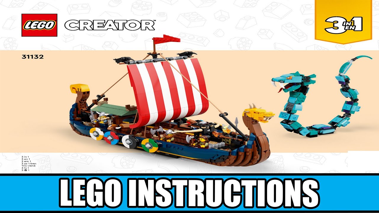 Creator - Viking Ship and the Midgard Serpent LEGO instructions