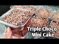 Triple Chocolate Mini cake in tub by mhelchoice Madiskarteng Nanay