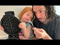 COOKING LESSONS with Adley! Making Breakfast Routine (morning surprise for mystery guests)