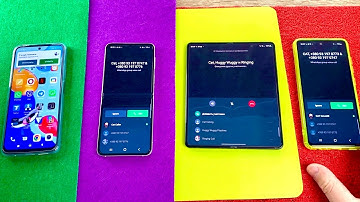 WHATSAPP CALL XIAOMI vs Z FOLD vs Z FLIP vs Samsung A52S incoming call group WhatsApp outgoing call