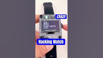 Hacking Watch created by arduinote !!! #hacker ##hack #wristwatch #innovation #wifi #shorts #watch