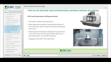 CNC Machine Tools Technology - Sample of Online Course