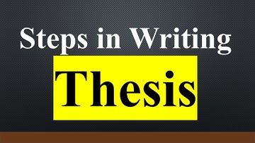 How to write a Thesis || Steps in writing Thesis/Dissertation ||