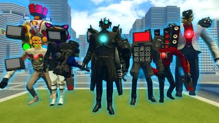 New Titan Cameraman And Titan Tvwomen Boss Vs All Bosses Vs All Skibidi Toilet 54 In Garrys Mod