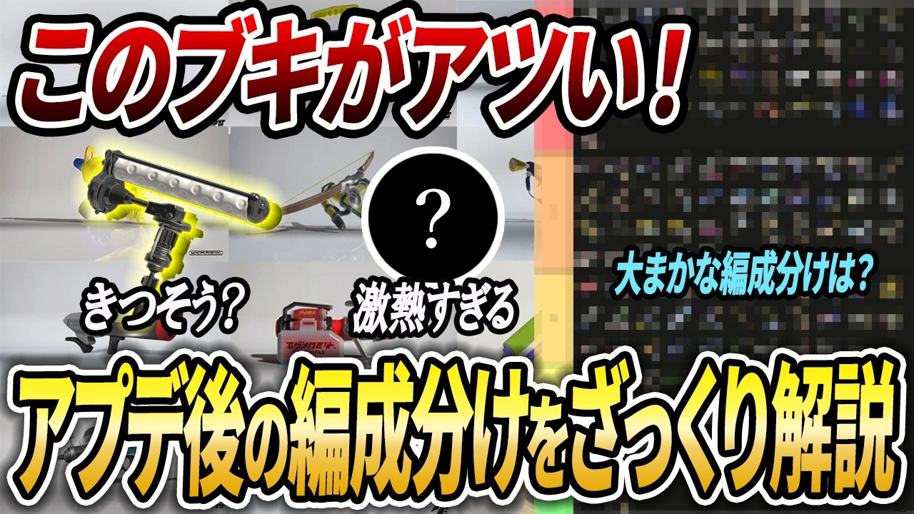 結構複雑かも...アプデ後Xマッチの編成分けのイメージを大まかに解説!【スプラトゥーン3】【初心者必見】【 アップデート / 武器追加 / スプラ3 / アプデ / Xマッチ / ミラーマッチ 】