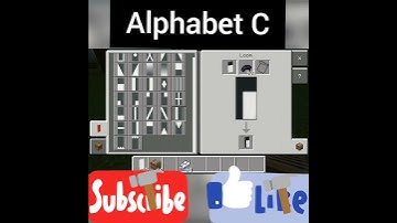 Alphabet banner in Minecraft part 🌴(three) || #short #JEEVAOP