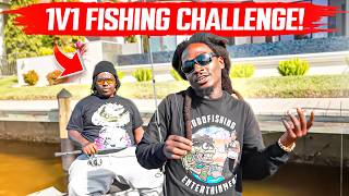 1V1 fishing challenge!!! (THE HOOD WAY)