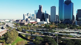 Exploring Buffalo Bayou Park | Houston Skyline Drone