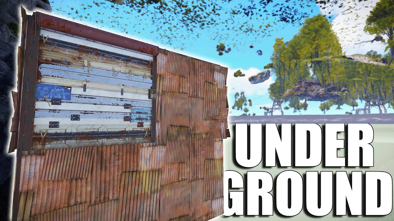 i built under the map in rust...