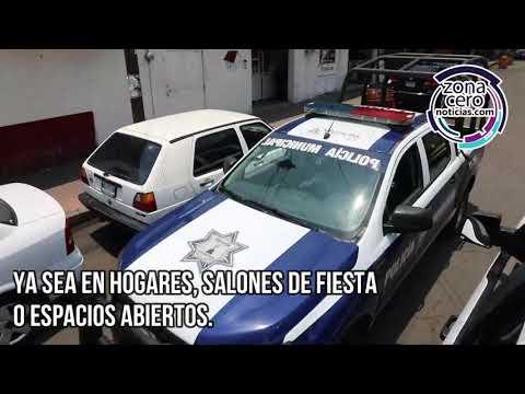 Mantiene policía de Naucalpan campaña para disuadir fiestas y reuniones por el Covid_19