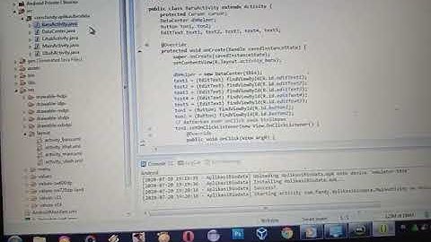 Pengumpulan uas pembuatan aplikasi android menggunakan eclipse