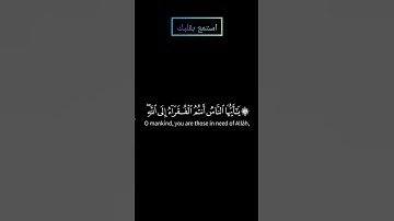 سورة فاطر  يا أيها الناس انتم الفقراء إلى الله بصوت ياسر الدوسري #قرآن #قران#قران_كريم #ياسر_الدوسري