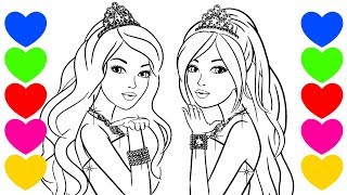 Desenholandia Colorindo Desenho da boneca Barbie Girl Cartoon, Barbie Doll  Fun Videos