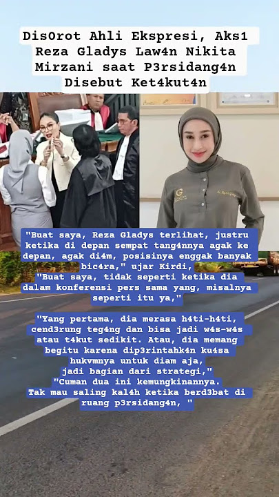 #rezagladys dis0rot ahli ekspresi ket4kut4n law4n #nikitamirzani #shortvideo #trending #fyp #artist