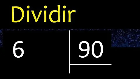 Dividing 6 by 90, inexact division with decimal result. How to divide 2 numbers