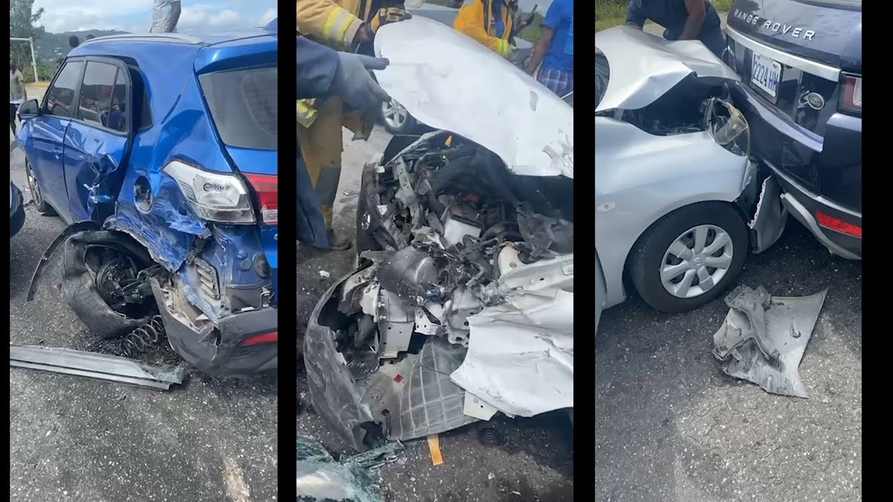 big Car Accident In Jamaica YouTube
