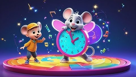 Tick Tock Mouse Time | Fun Time Telling Song for Kids | Interactive Rhyme for Toddlers