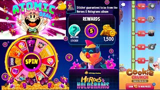Free 48 hour ATOMIC, Getting rewards HEROES HOLOGRAMS, Win prizes cookie crunch. screenshot 4