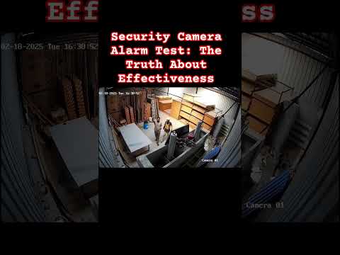 Security Camera Alarm Test: The Truth About Effectiveness #securitycamera #securityalarmsystem