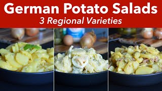 3 Traditional German Potato Salads - German Potato Salad with mayo and without mayo