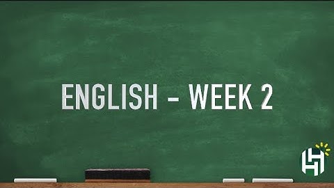 CC Cycle 2 Week 2 English