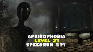 Roblox Apeirophobia Chapter 2 Level 21 Speedrun 1:14 Solo