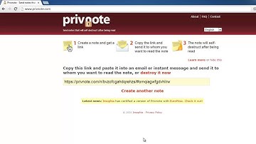 How to Send Self - Destructing Web Messages