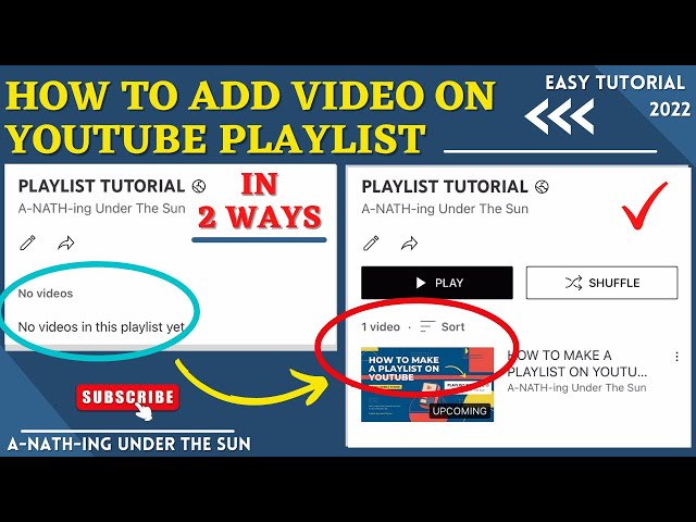 HOW TO ADD VIDEO ON YOUTUBE PLAYLIST IN TWO (2) WAYS EASY TUTORIAL class=