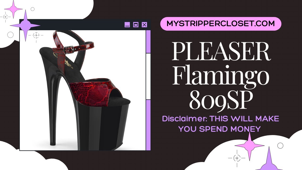 Sexy Pleaser Stripper Heel Flamingo 809SP