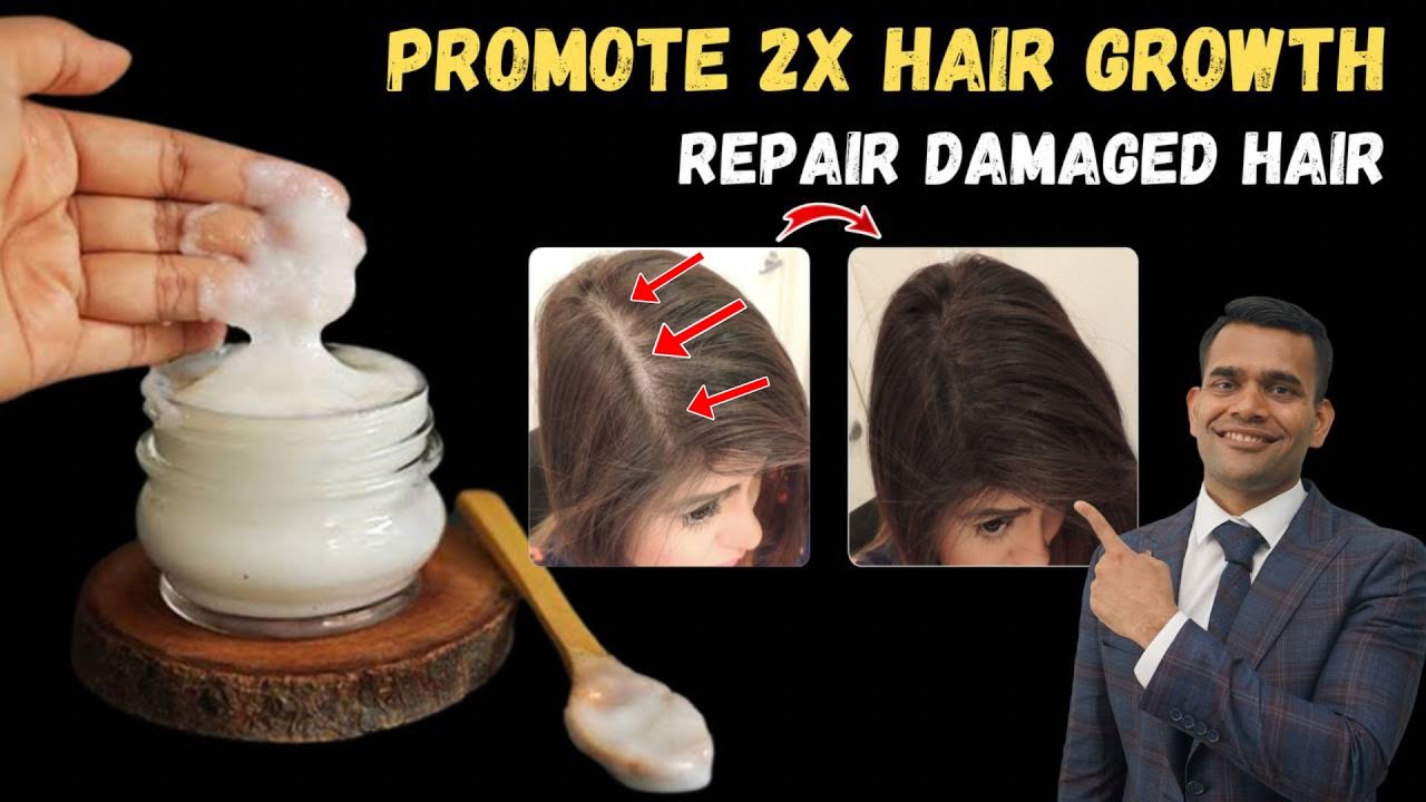 Promote 2X Hair Growth And Repair Damaged Hair   DIY Hair Mask