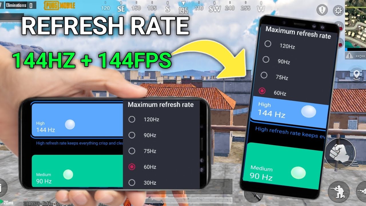 Unlock 120fps Android + 144Hz Refresh Rate NoRoot 100 Working Max