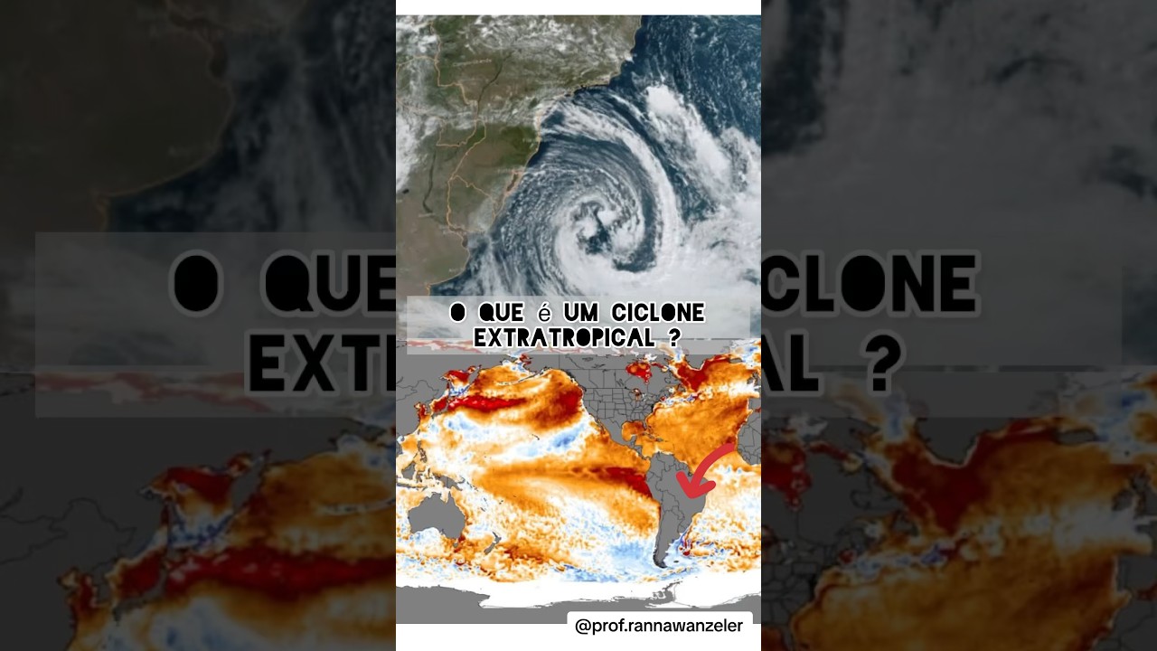 O que são ciclones extratropicais? #biologia #ciências #ciclones #aquecimentoglobal