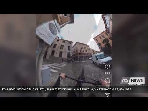 FOLLI EVOLUZIONI DEL CICLISTA , GLI AUTISTI DEI BUS: «UN PERICOLO, VA FERMATO» | 26/10/2023