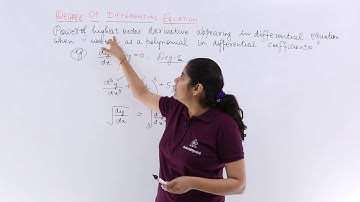 Class 12th – Overview of Degree of Differential Equation | Differential Equations | Tutorials Point