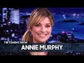 Annie Murphy Totally Embarrassed Herself the First Time She Met Jimmy | The Tonight Show