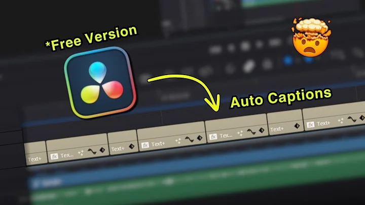 Auto Captions in Davinci Resolve Free version!