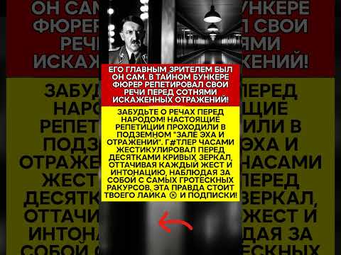 😱 ЗАЧЕМ Г#ТЛЕРУ БЫЛ НУЖЕН СЕКРЕТНЫЙ ЗАЛ ИЗ СОТЕН КРИВЫХ ЗЕРКАЛ ПОД РЕЙХСКАНЦЕЛЯРИЕЙ #история #фа