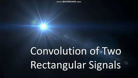 Easy way to find convolution of two rectangular signals