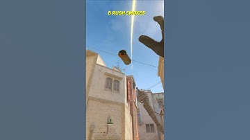 B Rush Smokes From Spawn On Mirage CS2 #shorts