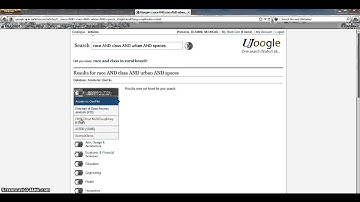 UJOOGLE TUTORIAL: University of Johannesburg, Library and Information Centre