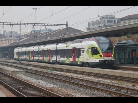 Bahnverkehr von Luzern bis Chiasso am 3.12.11 - Rete Tre TILO