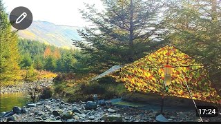 Wild Camping next to a River | British Army Basha