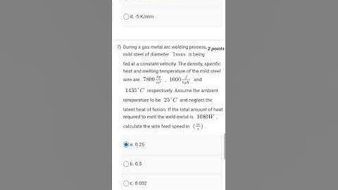 NPTEL COURSE||ASSIGNMENT 04||Advances in welding and joining technologies