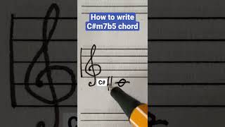 Download Lagu How to write C#m7b5 chord #chords #musictheory MP3