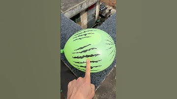 Experiment: Will a water balloon explode if it rolls down a tall building? 💥🎈 #balloon