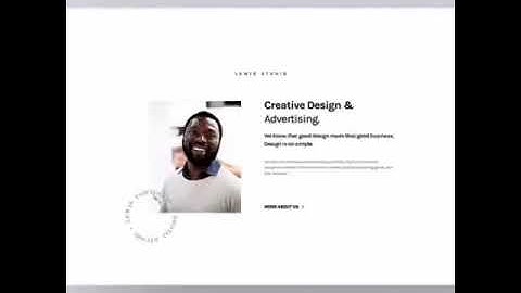 Advertising Type Website Design Using Flutter web Framework