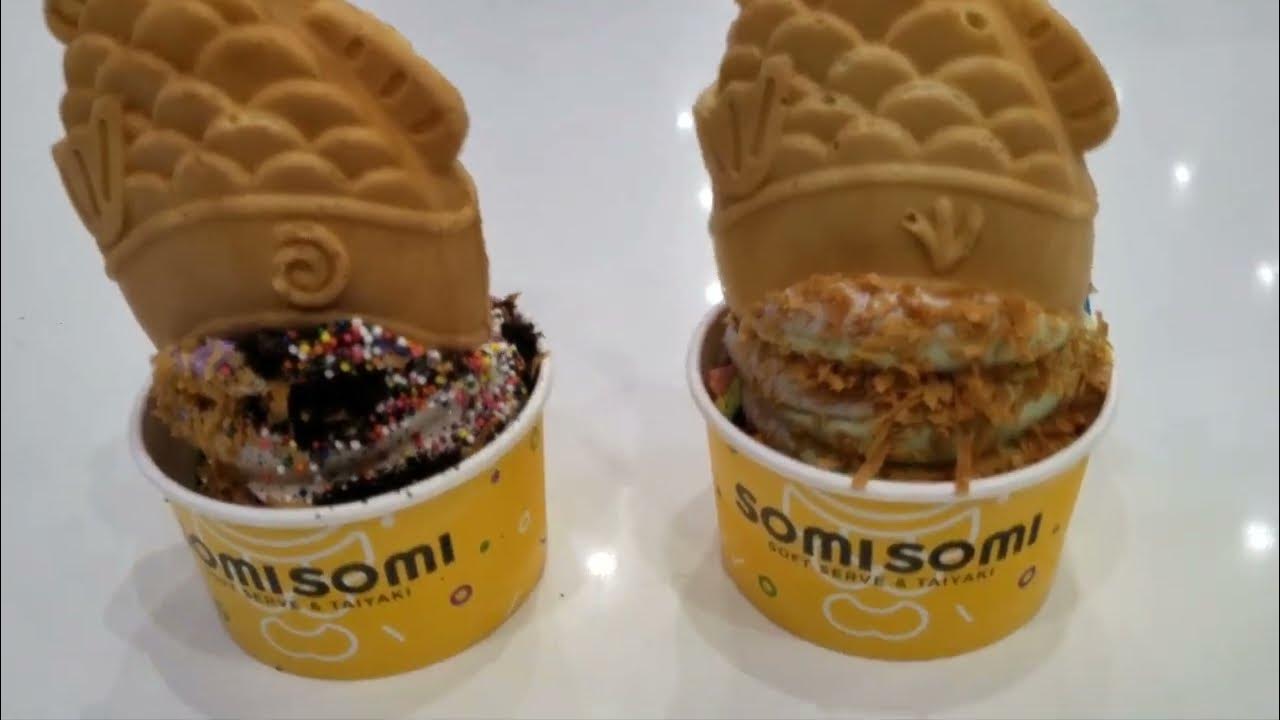 Trying out Somi Somi Korean dessert (AhBoong) for the first time YouTube