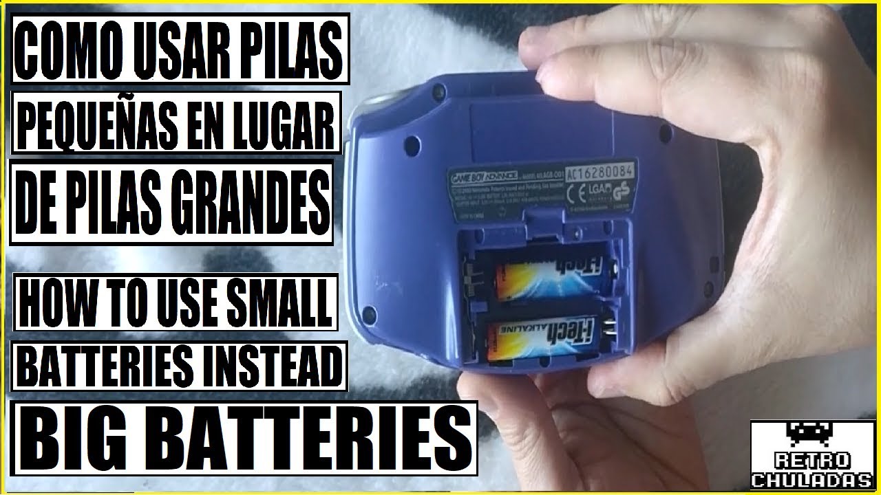 Como usar Pilas Pequeñas en lugar de Grandes 🔋 How to Use Little